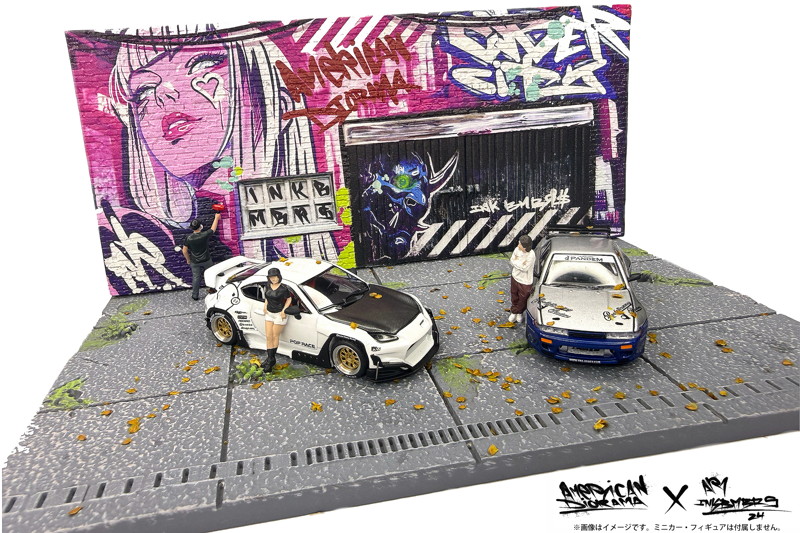 1:64 STREET ART DIORAMA - CYBER PUNK A