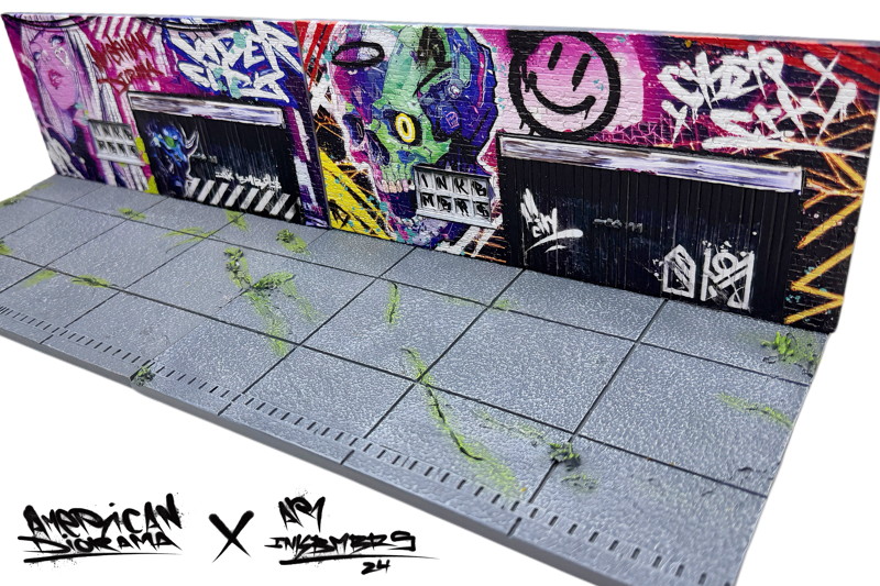 1:64 STREET ART DIORAMA - CYBER PUNK A