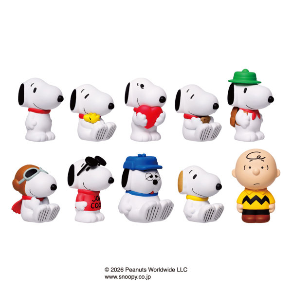 PEANUTS ソフビパペットマスコット（1BOX=10個入）