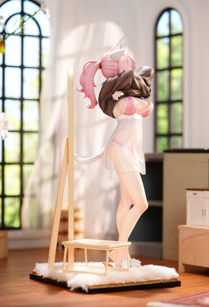INFOCUS ねこの思い もちゃん お家Ver. 1/6スケール塗装済み完成品フィギュア