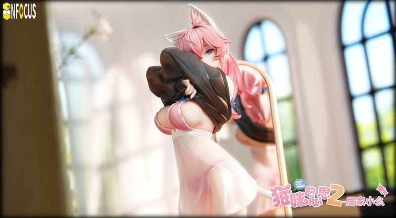INFOCUS ねこの思い もちゃん お家Ver. 1/6スケール塗装済み完成品フィギュア