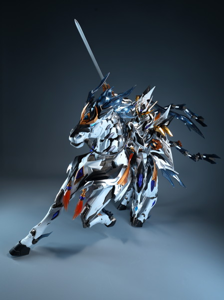MNP-XH05WA 天佑星 龍胆虎将・趙雲 威武カラー プラモデルキット