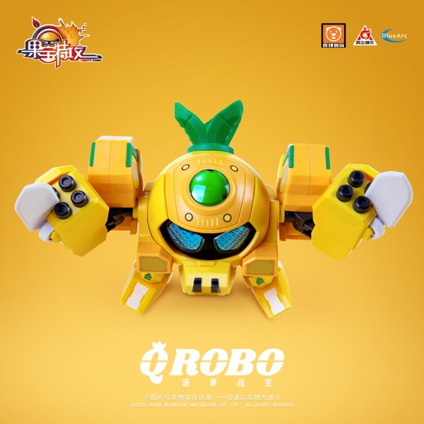 YI LI CHUANG WAN Fruity ROBO（フルーティーロボ） QROBO Pineapple Slasher（パイナップル・スラッシャー） プラスチックモデルキット