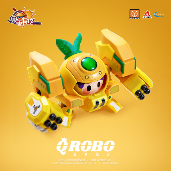 YI LI CHUANG WAN Fruity ROBO（フルーティーロボ） QROBO Pineapple Slasher（パイナップル・スラッシャー） プラスチックモデルキット