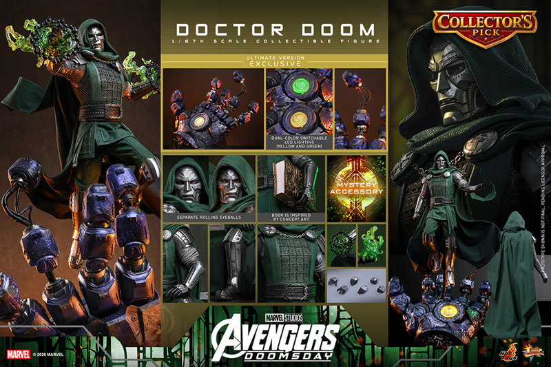 【ムービー・マスターピース】『アベンジャーズ/ドゥームズデイ』1/6スケールフィギュア ドクター・ドゥーム（アルティメット版）
