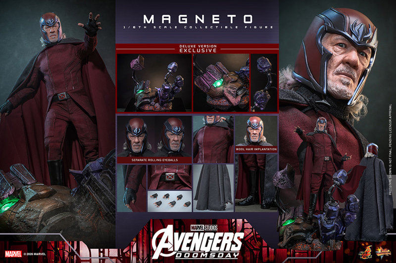 【ムービー・マスターピース】『アベンジャーズ/ドゥームズデイ』1/6スケールフィギュア マグニートー（デラックス版）