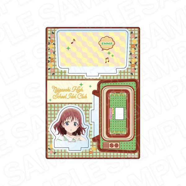 ラブライブ！虹ヶ咲学園スクールアイドル同好会 レイヤーアクリルスタンド エマ・ヴェルデ ニジガクレトロVer.