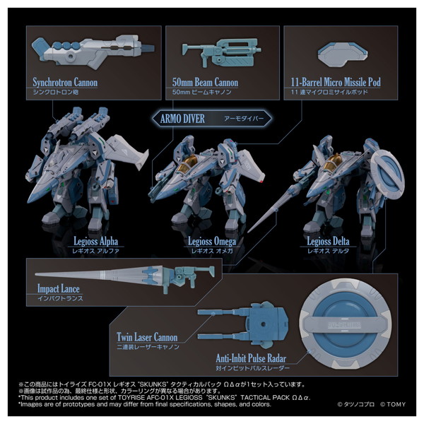 トイライズ AFC-01X レギオス‘SKUNKs’ タクティカルパック ΩΔα