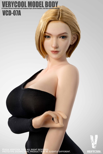 ベリークール 1/6 No.7 プラチナシリコン女性素体 ペールスキン