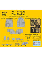 48CM8067 1/48 PV-1ベンチュラ用コクピットセット・レベル/アカデミー