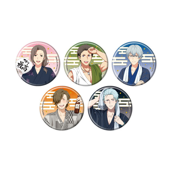 【BOX販売】缶バッジ アイドルマスター SideM 43 浴衣Ver.（描き下ろしイラスト）（1BOX=5個入）