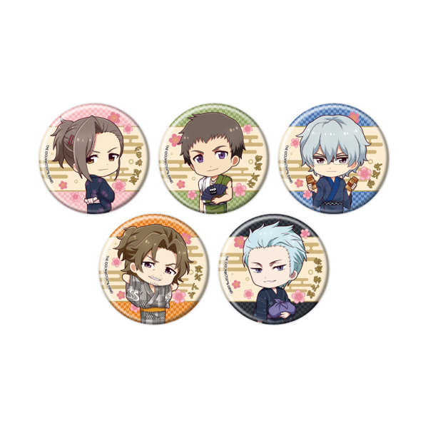 【BOX販売】缶バッジ アイドルマスター SideM 44 浴衣Ver.（ミニキャライラスト）（1BOX=5個入）