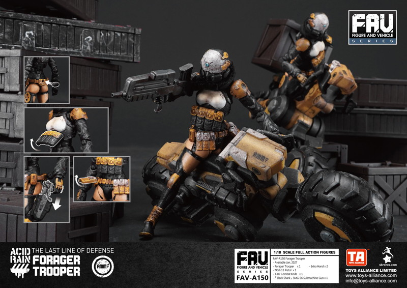 TOYS ALLIANCE LIMITED アシッドレイン 1/18スケール FAV-A150 フォレジャー・トルーパー