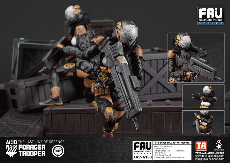TOYS ALLIANCE LIMITED アシッドレイン 1/18スケール FAV-A150 フォレジャー・トルーパー