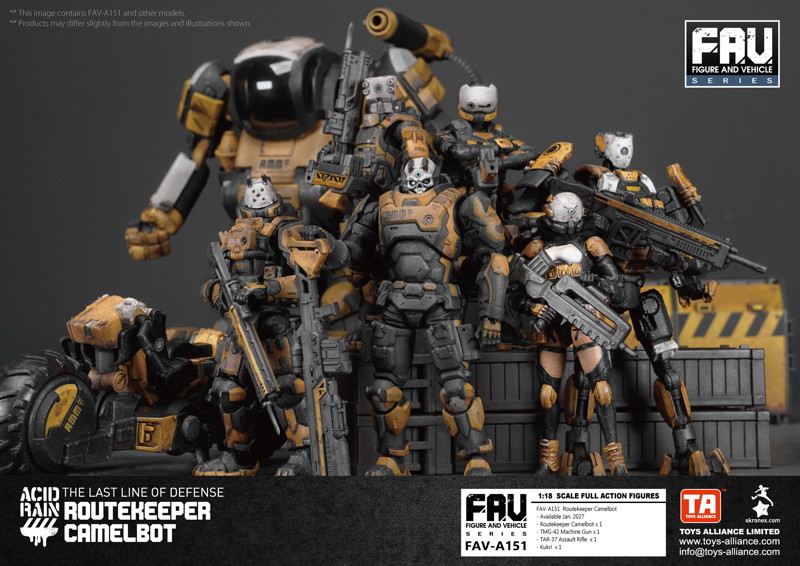 TOYS ALLIANCE LIMITED アシッドレイン 1/18スケール FAV-A151 ルートキーパー・キャメルボット