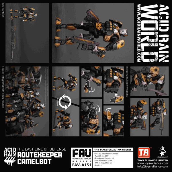TOYS ALLIANCE LIMITED アシッドレイン 1/18スケール FAV-A151 ルートキーパー・キャメルボット