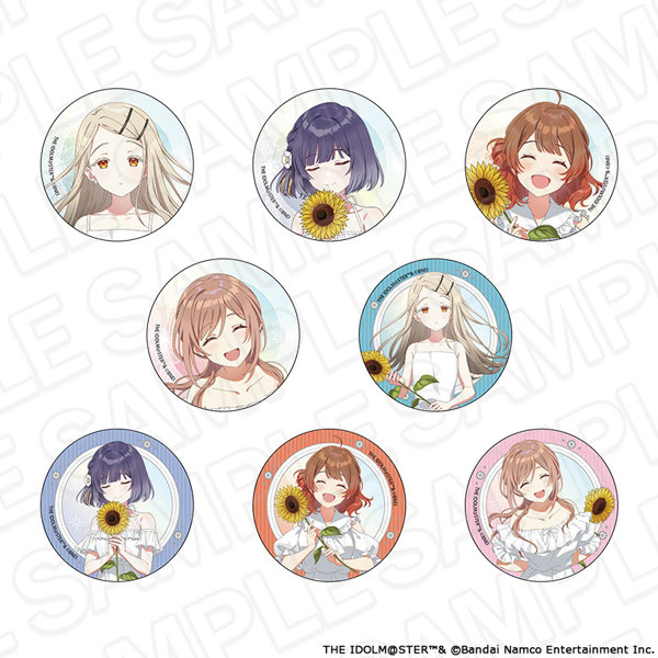【BOX販売】学園アイドルマスター カンバッジ B sunflower Ver.（1BOX=8個入）