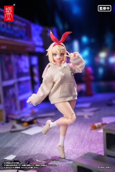 『悪魔の囁き』シリーズ プリントパーカーセット(ベージュ)(ドール用) 画像2