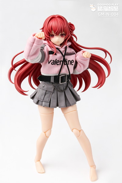GOOMOO GM-N-004 パーカー＆スカートセット 1/12スケール可動フィギュア用着せ替え服