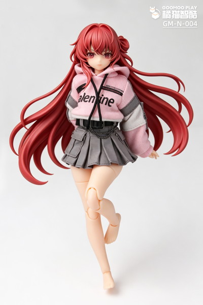GOOMOO GM-N-004 パーカー＆スカートセット 1/12スケール可動フィギュア用着せ替え服