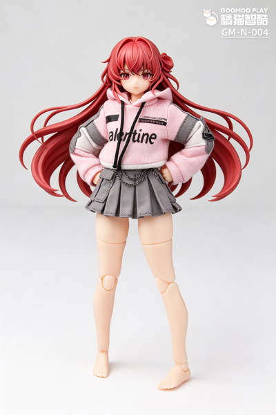 GOOMOO GM-N-004 パーカー＆スカートセット 1/12スケール可動フィギュア用着せ替え服