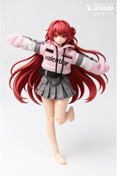 GOOMOO GM-N-004 パーカー＆スカートセット 1/12スケール可動フィギュア用着せ替え服