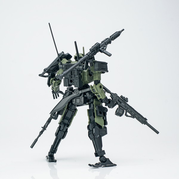 SHEIK MAINLAND 3 min project（スリーミニッツプロジェクト）シリーズ FENRIR（フェンリル）突撃型 1/18スケールプラスチックモデルキット（グリーン）