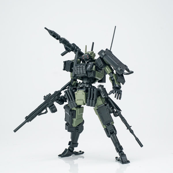 SHEIK MAINLAND 3 min project（スリーミニッツプロジェクト）シリーズ FENRIR（フェンリル）突撃型 1/18スケールプラスチックモデルキット（グリーン）