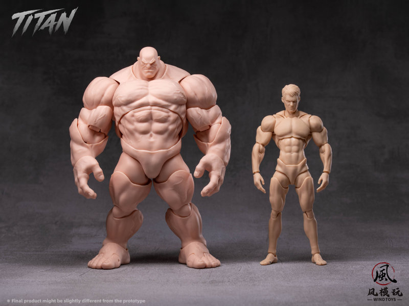 WIND TOYS 1/12スケール 可動フィギュア素体 タイタン FMW009 ノーマル