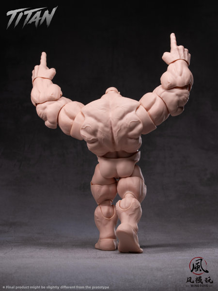 WIND TOYS 1/12スケール 可動フィギュア素体 タイタン FMW009 ノーマル