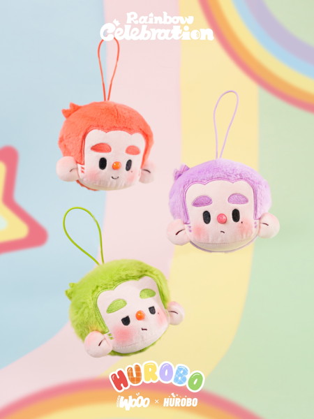 HUROBO レインボーセレブレーション ぬいぐるみペンダント（1BOX=6個入）