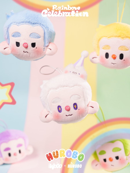 HUROBO レインボーセレブレーション ぬいぐるみペンダント（1BOX=6個入）