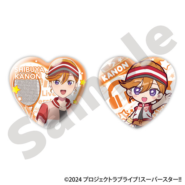 DMM.com [ラブライブ！スーパースター!! ハート型缶バッジセット 澁谷