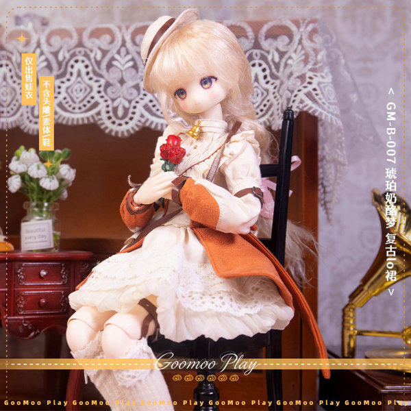 GOOMOO GM-B-007 アンバーチーズドリーム ロリータワンピース 特1/6スケールドール用着せ替え服