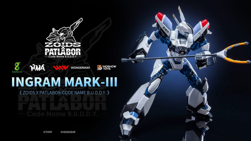 可動式ダイキャストフィギュア イングラムMARKIII ゾイド×パトレイバー- Code Name B.U.D.D.Y.-