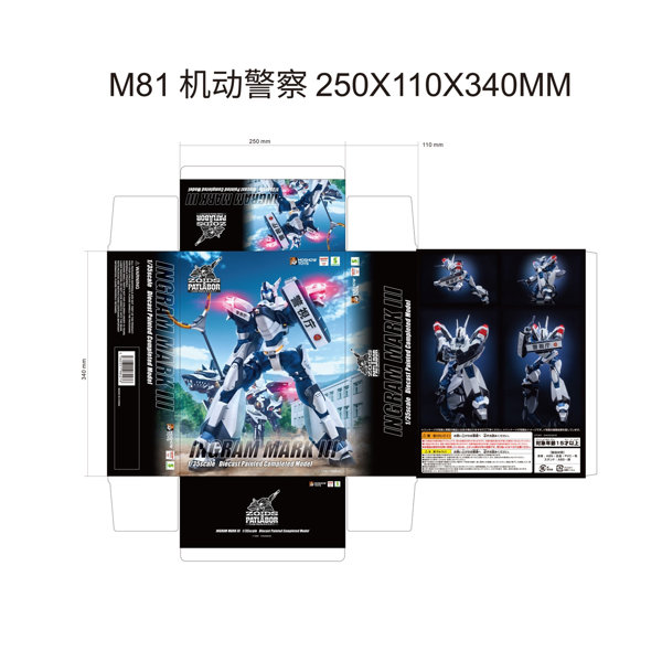 可動式ダイキャストフィギュア イングラムMARKIII ゾイド×パトレイバー- Code Name B.U.D.D.Y.-