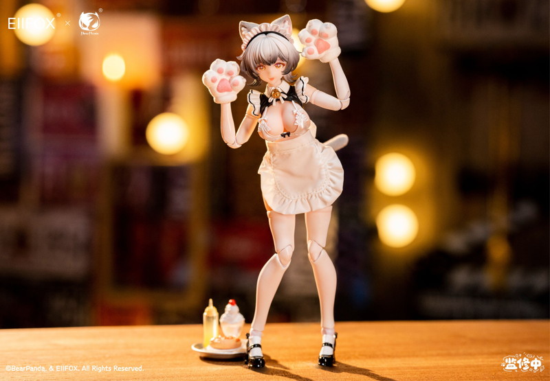 猫メイド プリンちゃん 1/12スケール可動フィギュア