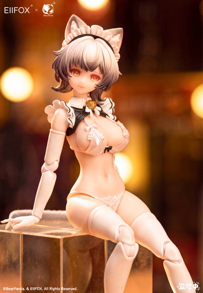 猫メイド プリンちゃん 1/12スケール可動フィギュア