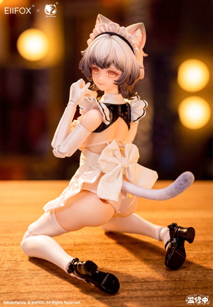 猫メイド プリンちゃん 1/12スケール可動フィギュア