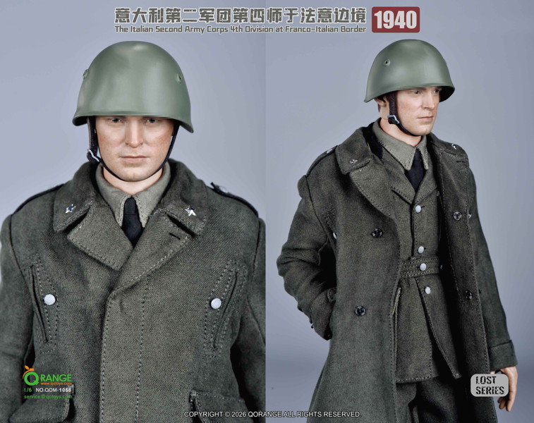 Qオレンジ QOトイズ 1/6 アウトフィットセット イタリア陸軍 第2軍団 第4師団 第28砲兵連隊 フランス・イタリア国境 1940