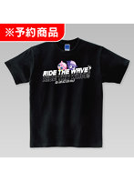 クジラッキー＆クジラブリー ビッグシルエットTシャツ ［RIDE THE WAVE！］ （Lサイズ）