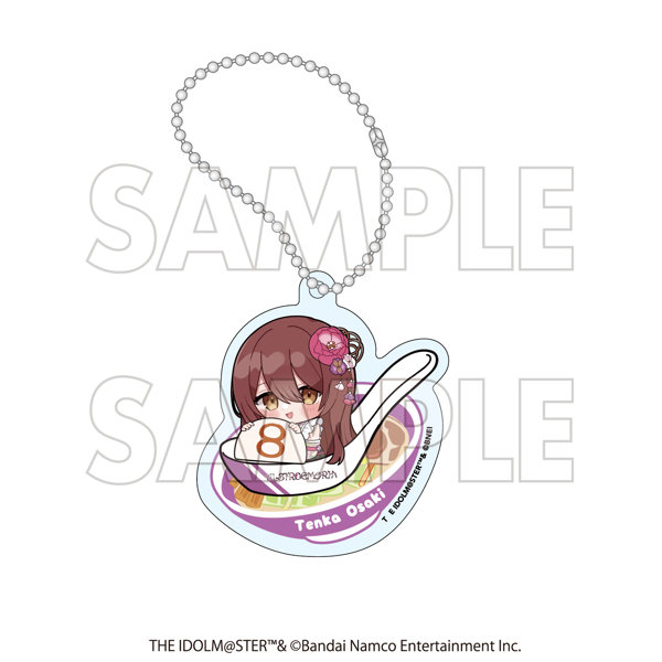 8番らーめん×アイドルマスター シャイニーカラーズコラボ 推しメニューアクリルキーホルダー 大崎甜花
