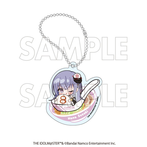 8番らーめん×アイドルマスター シャイニーカラーズコラボ 推しメニューアクリルキーホルダー 鈴木羽那