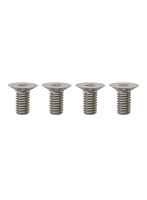 M3x6mm FHソケット スクリュー 2mm六角ソケット 高精度切削スチール製（120度/4本入）