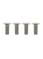 M3x8mm FHソケット スクリュー 2mm六角ソケット 高精度切削スチール製（120度/4本入）