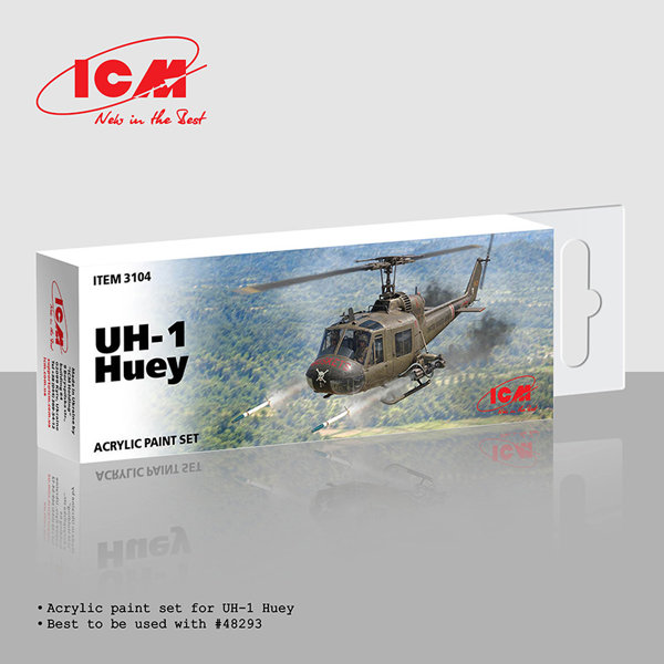 3104 UH-1C ヒューイ・ガンシップ用アクリルセット