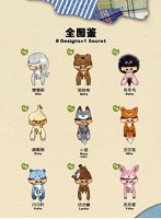 【BOX販売】52TOYS BLINDBOX Wigo 出発家族 みんなで行こう！パーティータイム ぬいぐるみストラップ（1BOX=8個入）