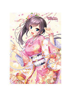千の刃濤、桃花染の皇姫 B2タペストリー 稲生滸/着物 Wスエード