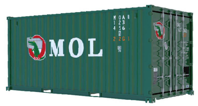 車NX-1104 1/24 車NEXTシリーズ No.1104 20ft ドライコンテナ MOL（グリーン）