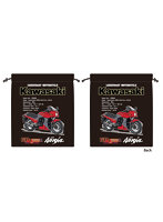 Kawasaki モーターサイクルエンブレム 巾着（GPZ900R Red）